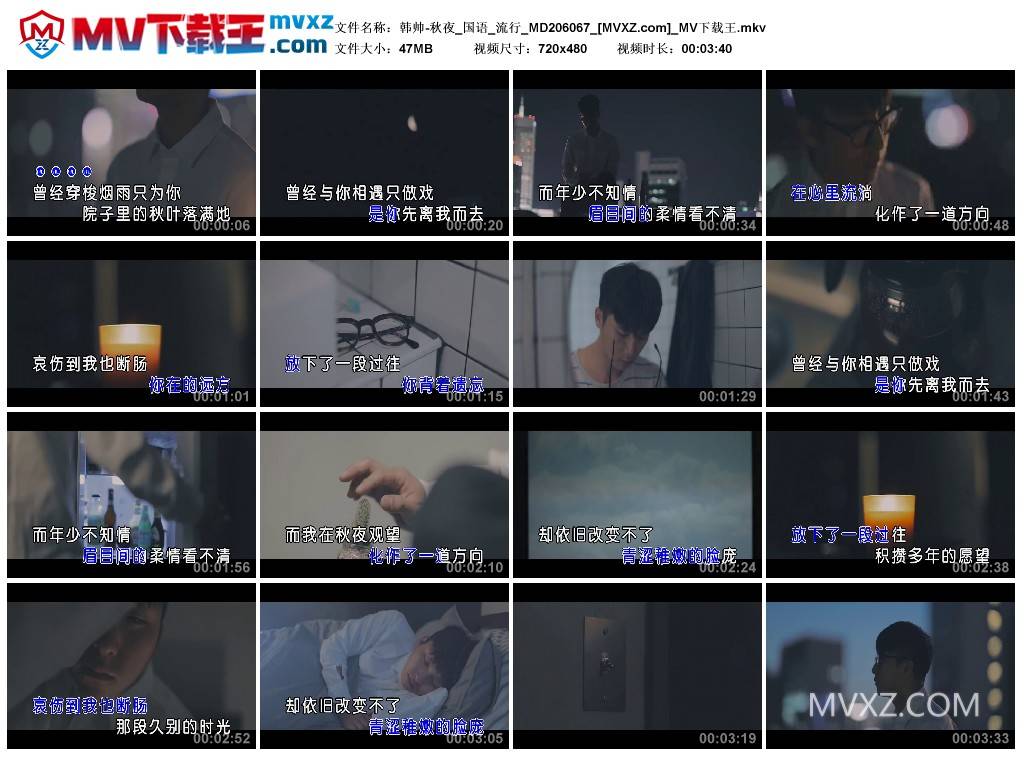 韩帅-秋夜_国语_流行_MD206067